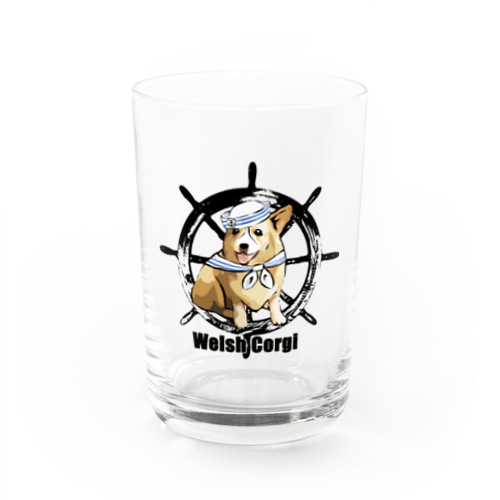 マリンだワン　コーギー Water Glass