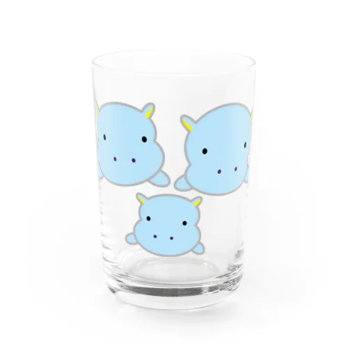 Hippos Water Glass