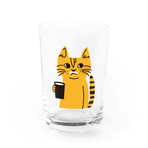 トラネコしまお、milk最高 Water Glass