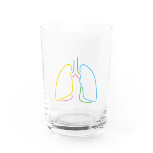 人体のなぞ。カラフルな肺。 グラス