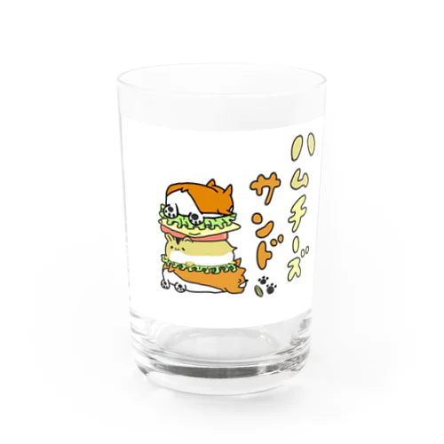 ハムチーズサンド Water Glass