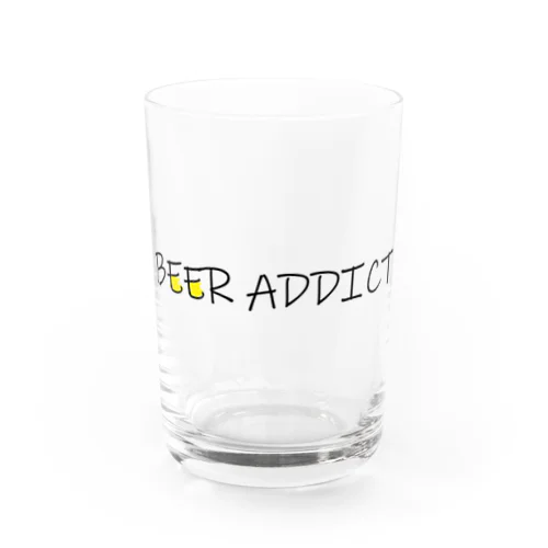 BEER ADDICT Water Glass