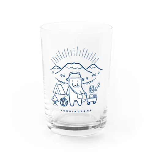 ゆるいぬキャンプ Water Glass