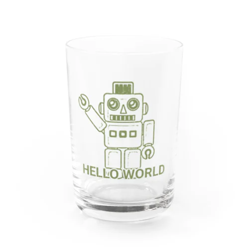 HELLO WORLD Water Glass