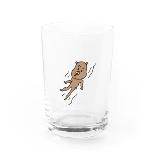 ながれるくま Water Glass