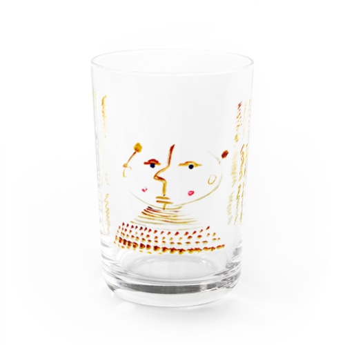 ハタチのわだちゃん Water Glass