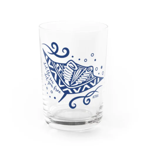 ヘナ柄マンタ Water Glass