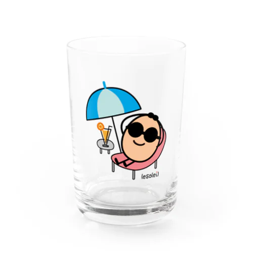 夏のサングラスエッグさん Water Glass