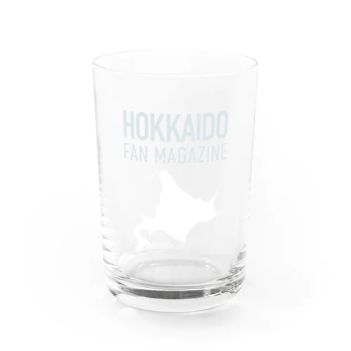 北海道ファンマガジン白ロゴ Water Glass