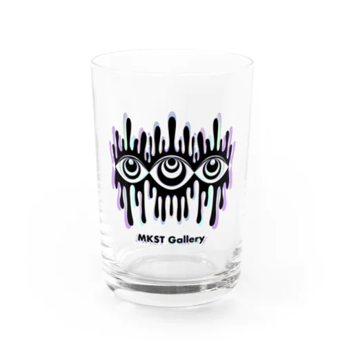 Melting eyes_hologram Water Glass