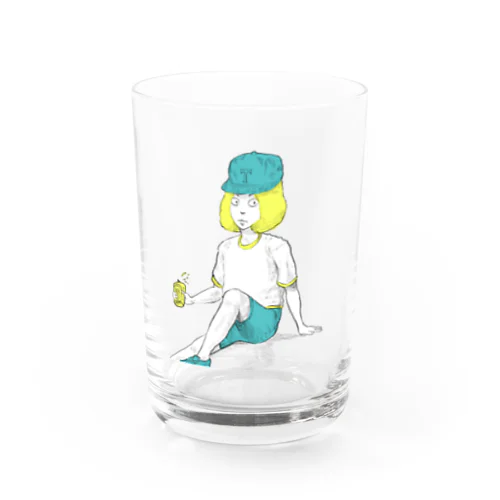 chillout beer boy Water Glass
