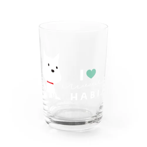 I♥westie Water Glass