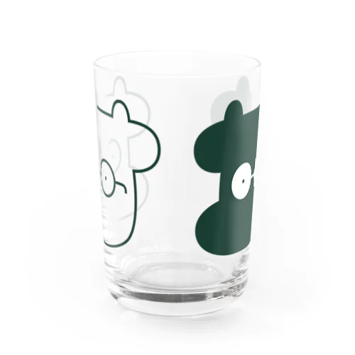 焼肉おじさんのツインカウ Water Glass