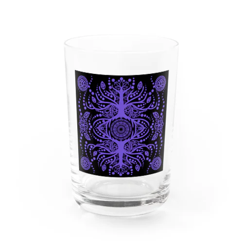 energy wood（パープル） Water Glass