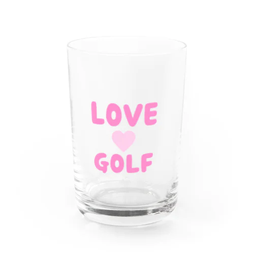 LOVE GOLF Water Glass