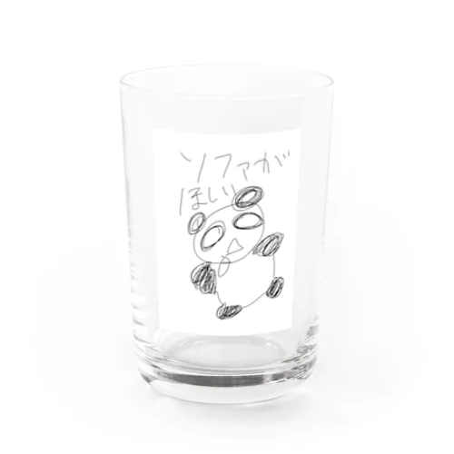 くうきょむパンダ Water Glass