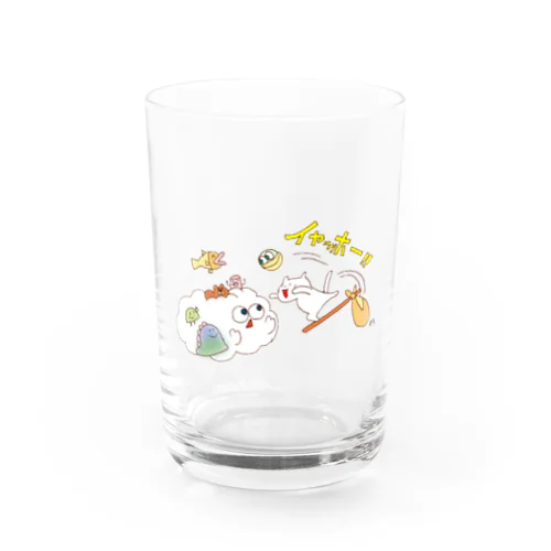 よなぁ〜ファミリーとじろにゃん Water Glass