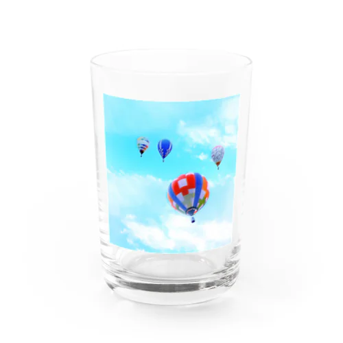 空へ　　気球に乗って Water Glass