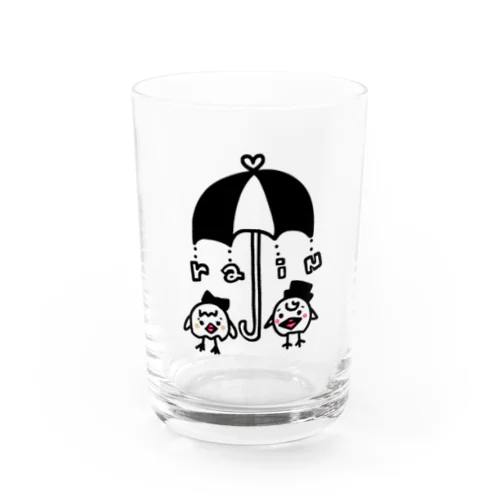 ひよひよ相合傘 Water Glass