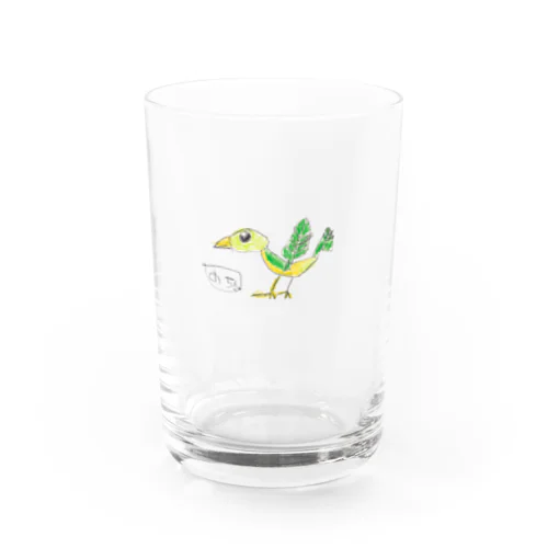 おちゃくん文字あり Water Glass