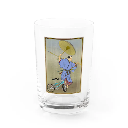 "bmx samurai" #1 Water Glass