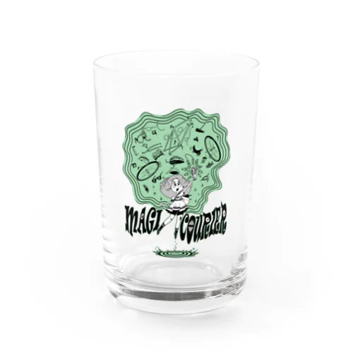“MAGI COURIER” green #1 Water Glass