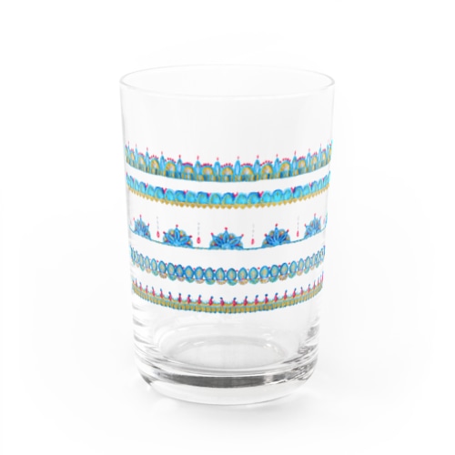 ナマステ刺繍 ✺ ホワイト Water Glass