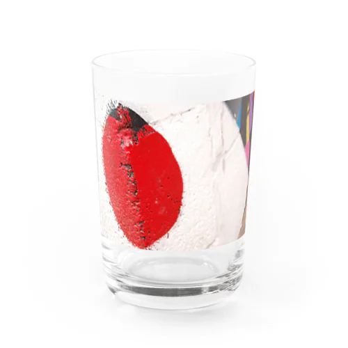 赤い丸。 Water Glass