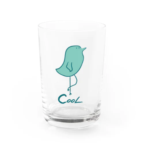 Coolな鳥 Water Glass