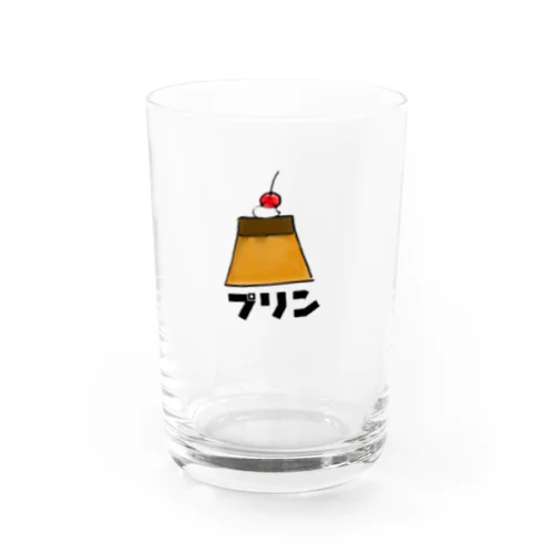 固めのプリンぐっず Water Glass