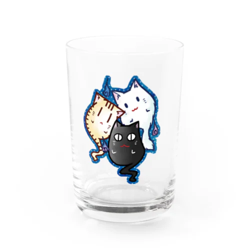 ねこゆうれい Water Glass