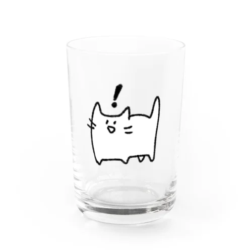 てぬきのてがきネコチャン（びっくり） Water Glass