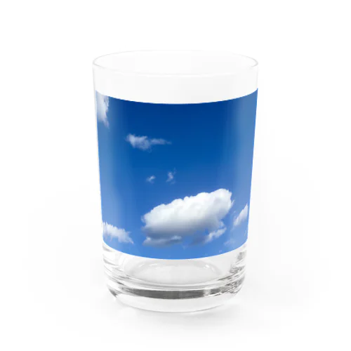 空模様  右肩上がり Water Glass