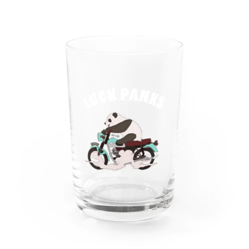 バイク乗りのパンダ Water Glass