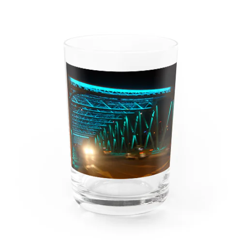 Midnight Bridge Water Glass