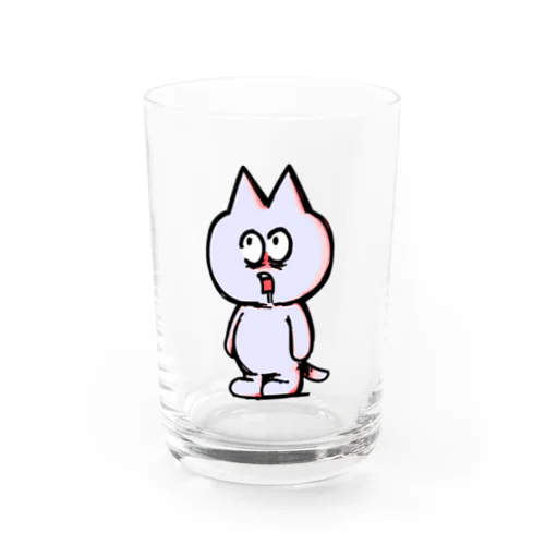 虚無にゃん　立ち姿 Water Glass