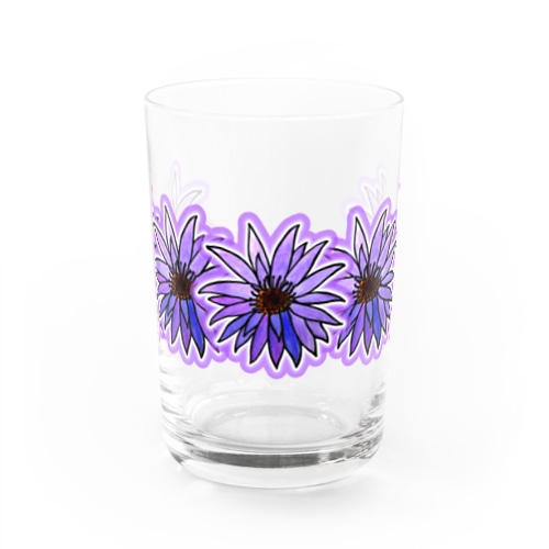 Flower Water Glass