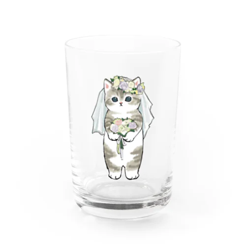 花嫁にゃん Water Glass