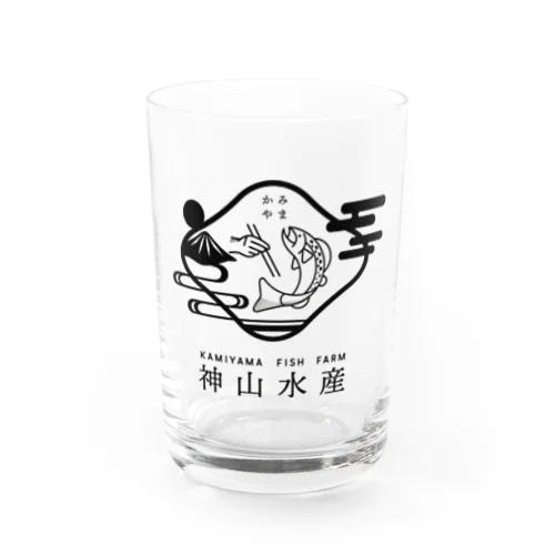 神山水産 - black - Water Glass