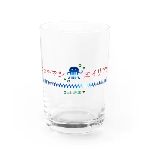 ヒューマン エイリアン A ロゴ Water Glass