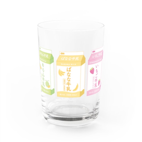 ３色牛乳 Water Glass