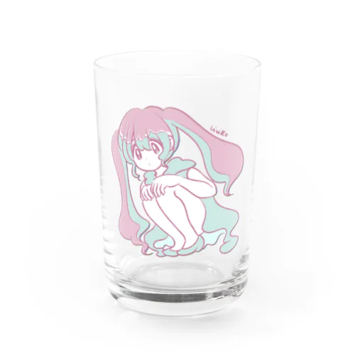 やわらかツインテ Water Glass