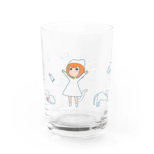 色変わりねこ Water Glass