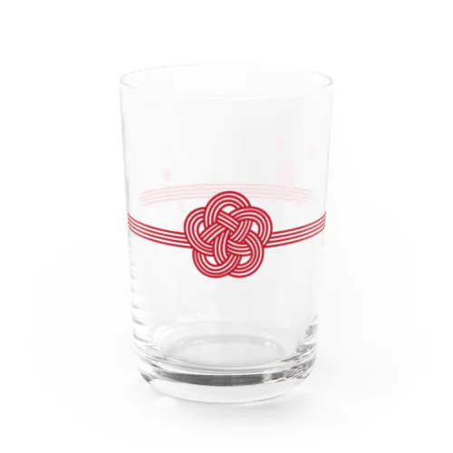 あわじ結び・さくら Water Glass