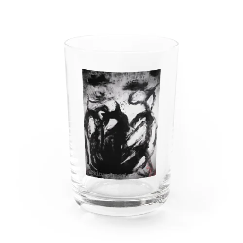 《キツネモリ家》　グッズ　オサキ（九尾の狐バージョン） Water Glass