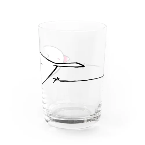 白文鳥ブーーン Water Glass