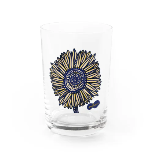 Sunflower Water Glass