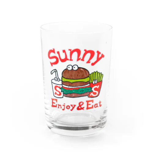 Sunny サニー バーガーショップ ハンバーガー Water Glass