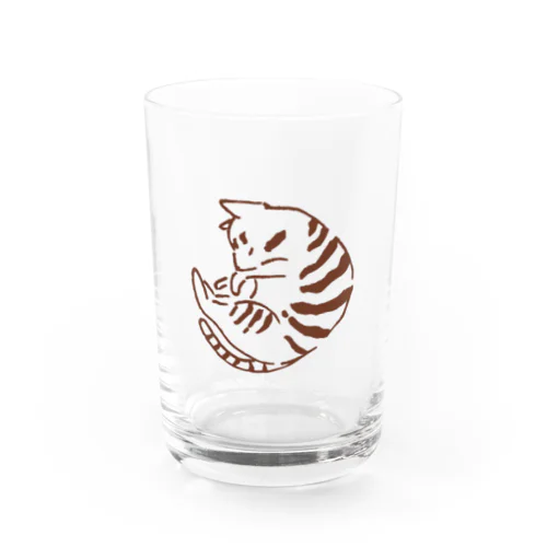 まるねこトラ Water Glass