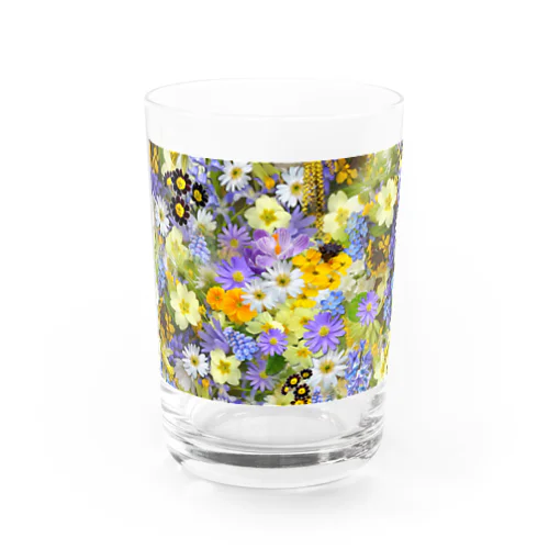 purple flower🌼 Water Glass